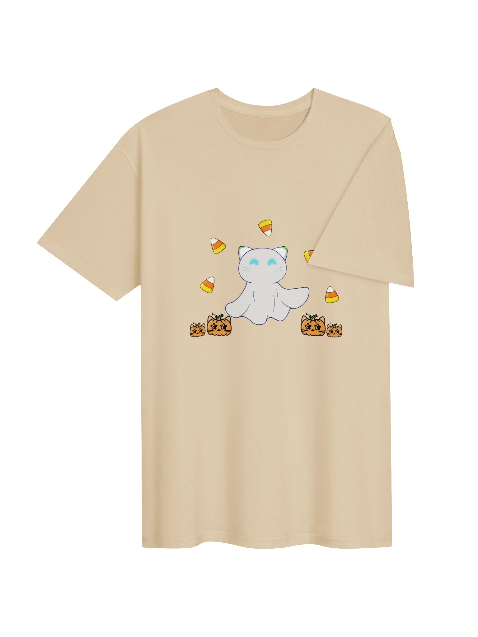 Ghost Catbot Pumpkin Patch T-Shirt product image (16)