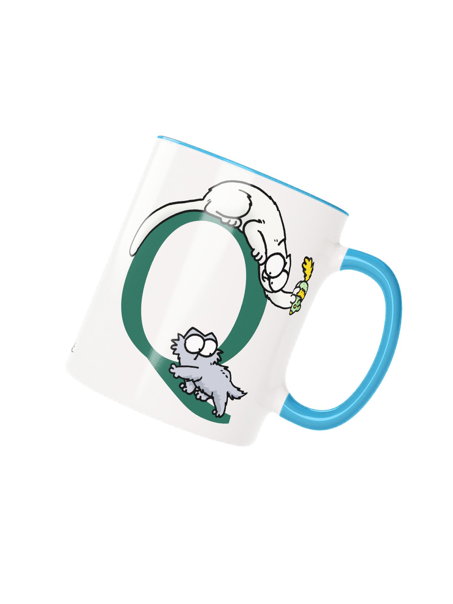 Cat Monogram Mug - Q product image (1)