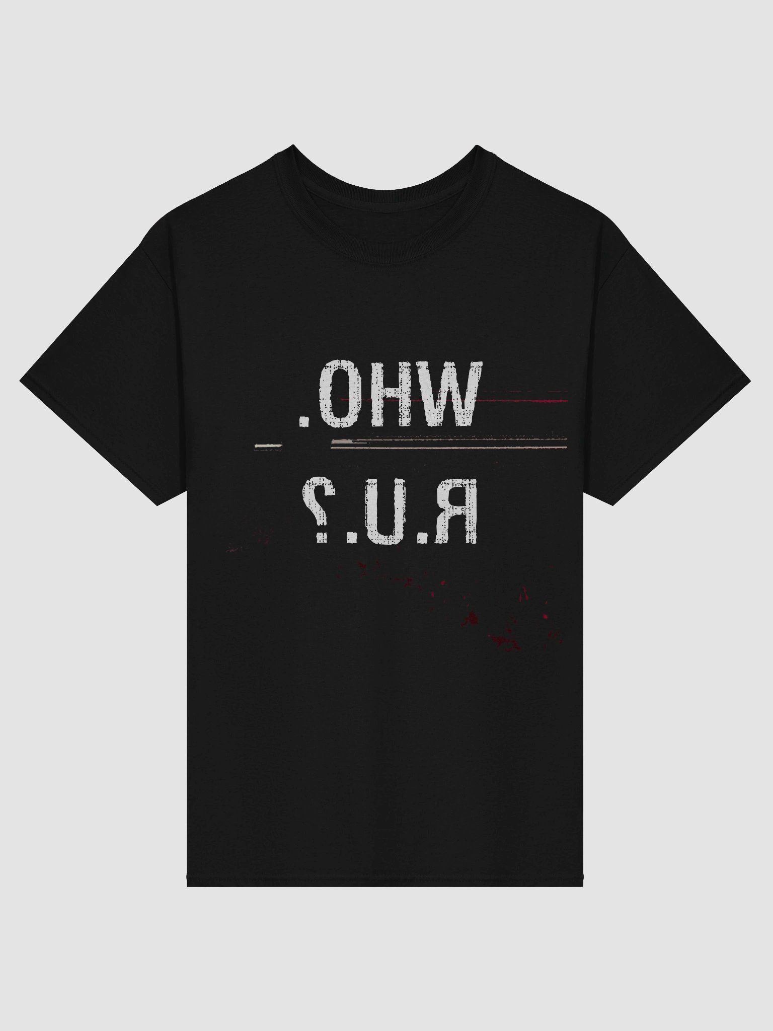 Who r u? | Release Artwork T-shirt (black) product image (1)