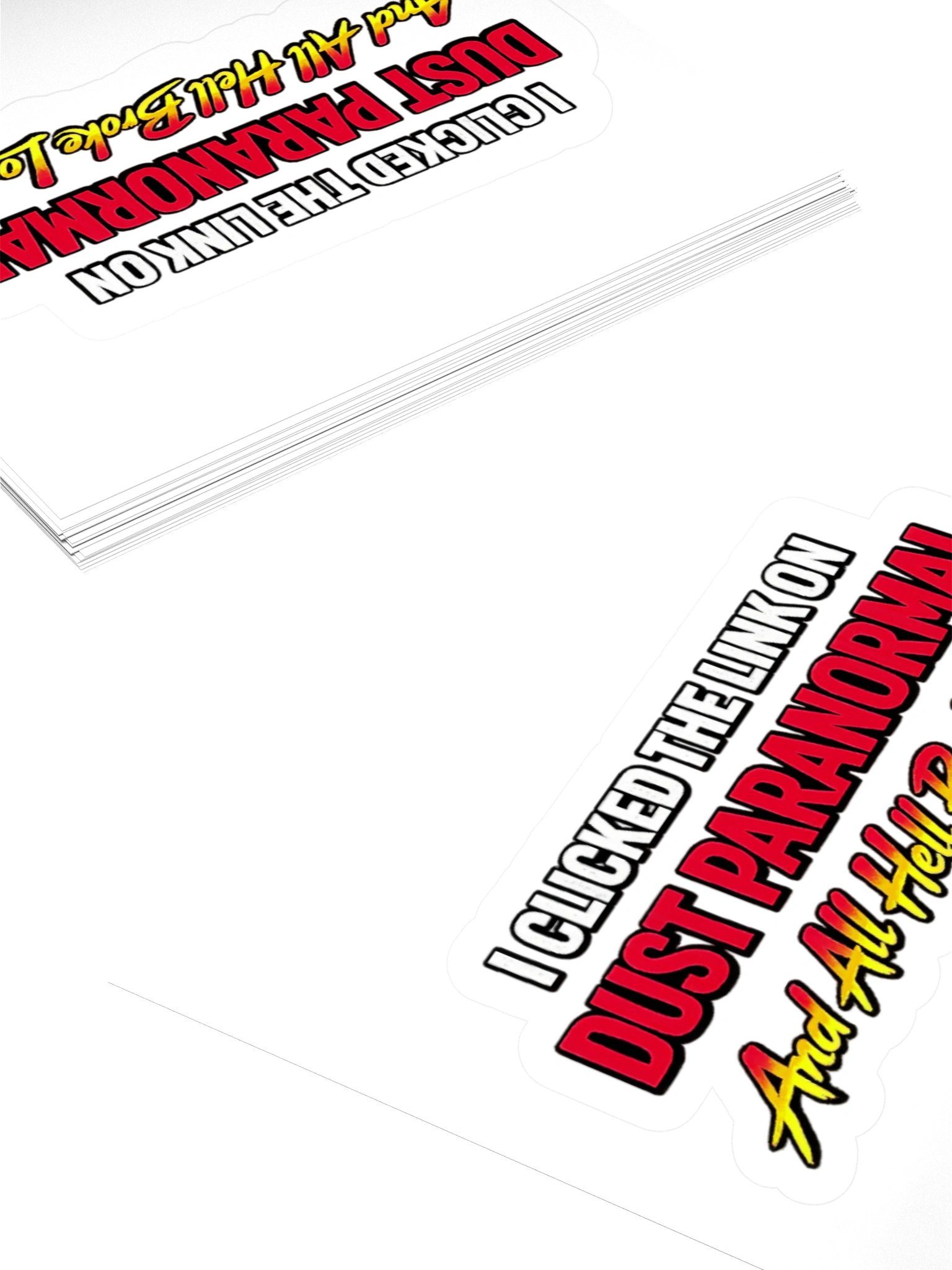 Click The Link 3" x 3" sticker product image (4)