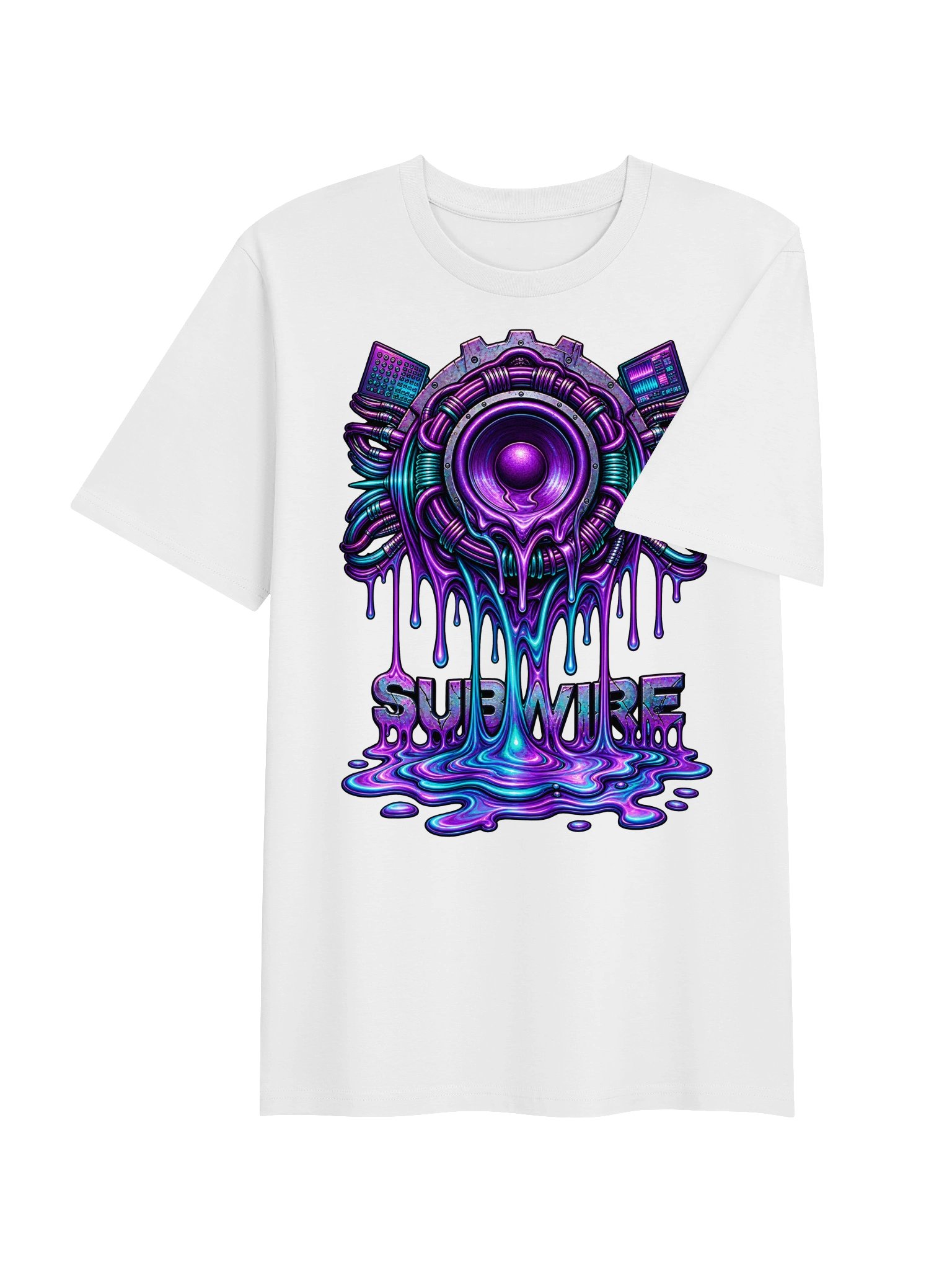 SUBWIRE Drip Logo T-Shirt - White product image (4)