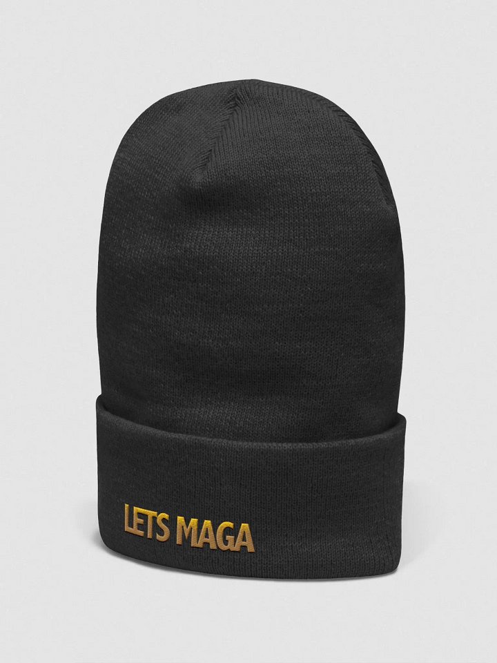 Golden LETS MAGA Statement Beanie product image (12)