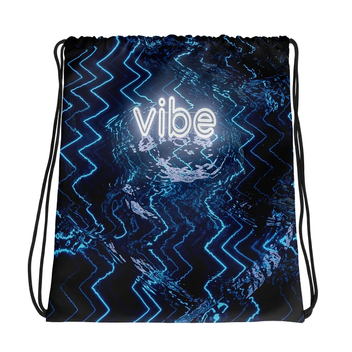 Neon blue Rippled vibe drawstring product image (1)