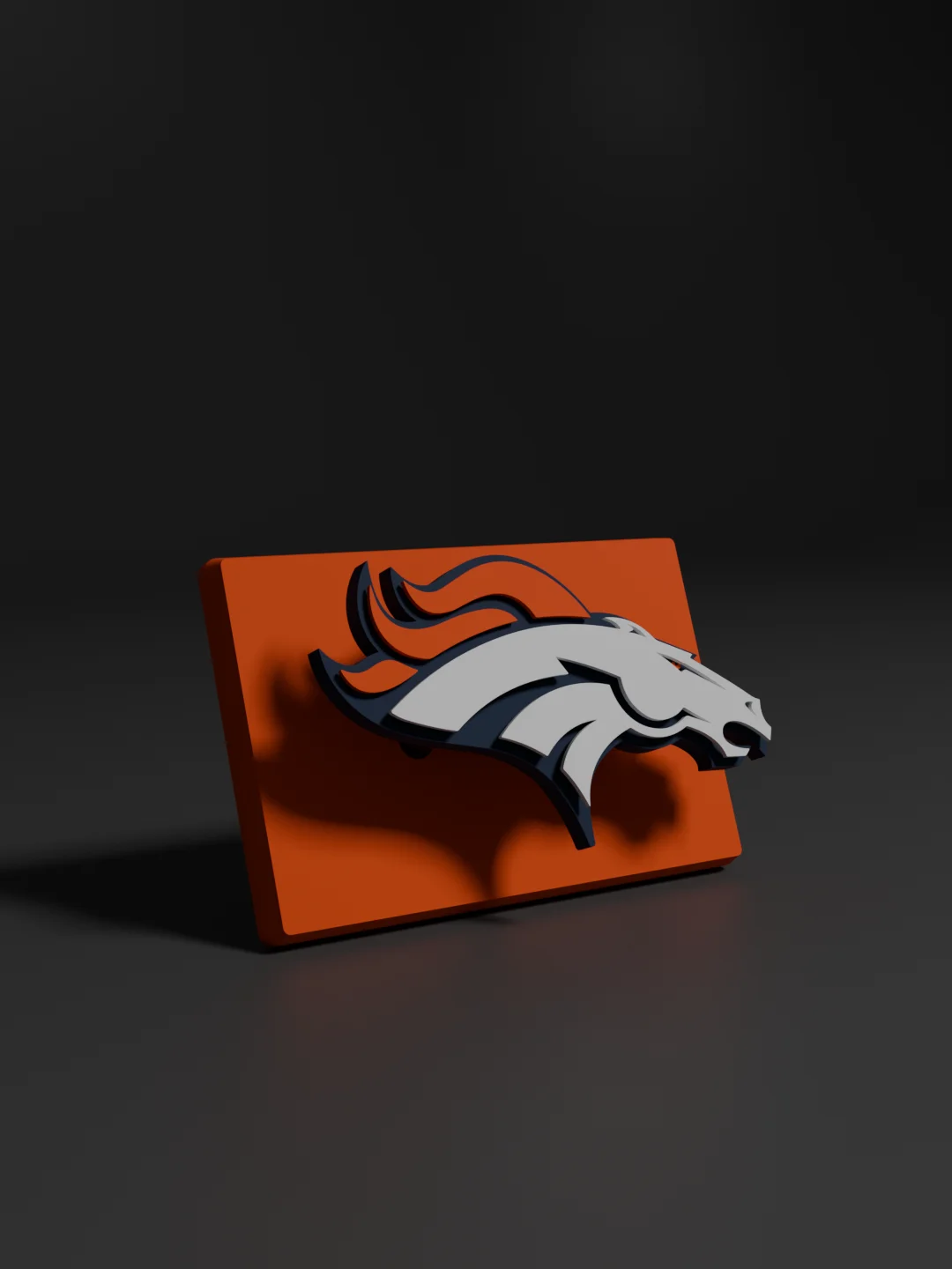 Denver Broncos 3D Printed Floating Logo Sign (Digital File Only) product image (1)