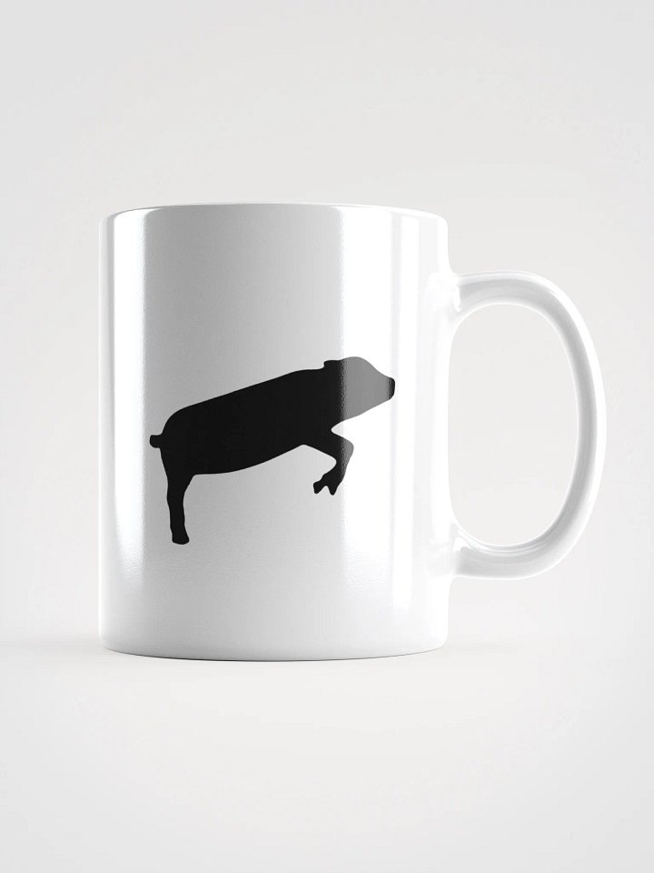 Leaping Pig (White Glossy Mug) product image (1)