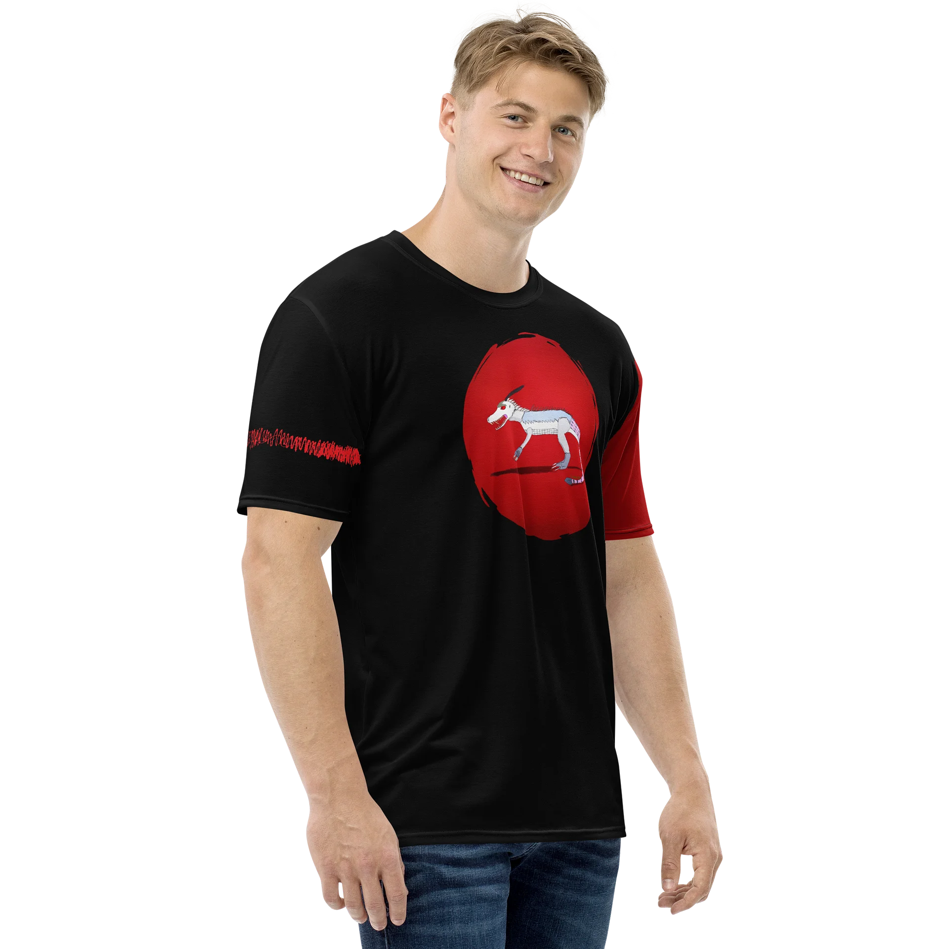Fantasy Beast Tyrannocanis Diaboli All-Over Print Tee product image (4)