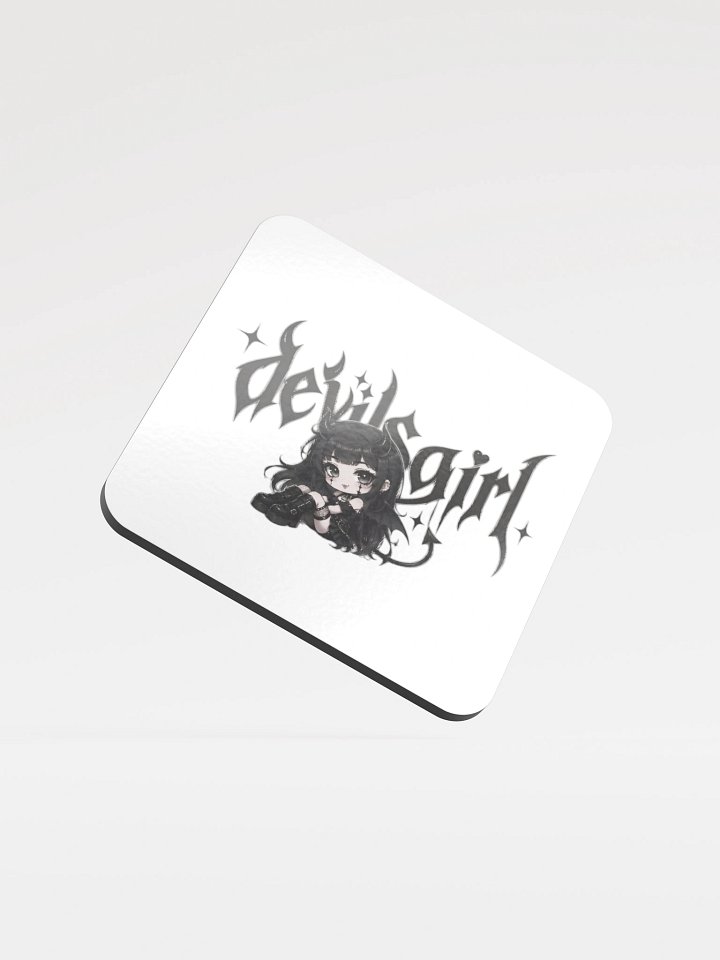 DevilsGirl chibi girl Coaster product image (1)