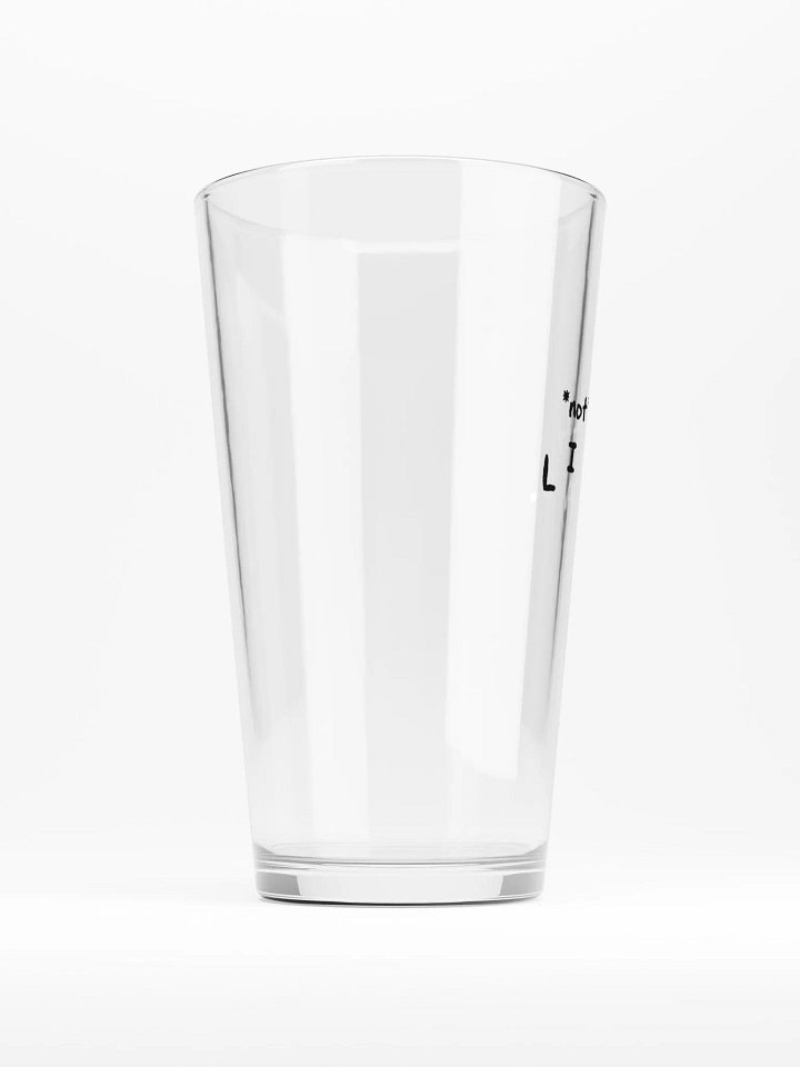 *not* mentally linear pint glass product image (2)