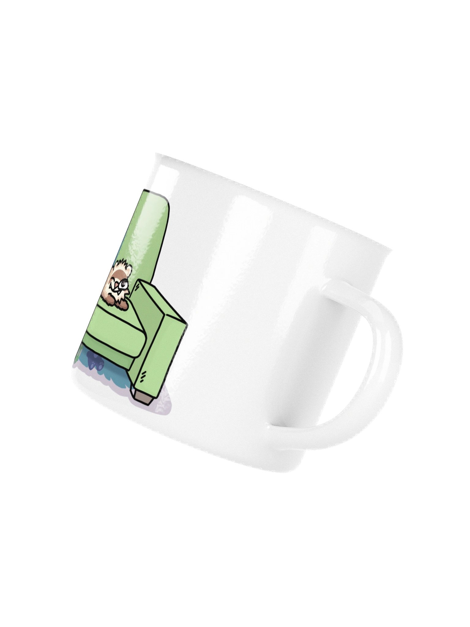 Long Ferret on Sofa | Camping Mug product image (3)