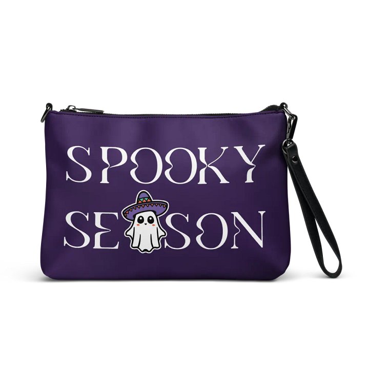 Spooky Season Sombrero Ghost Light Flip-Sided Faux Leather Crossbody Bag product image (1)