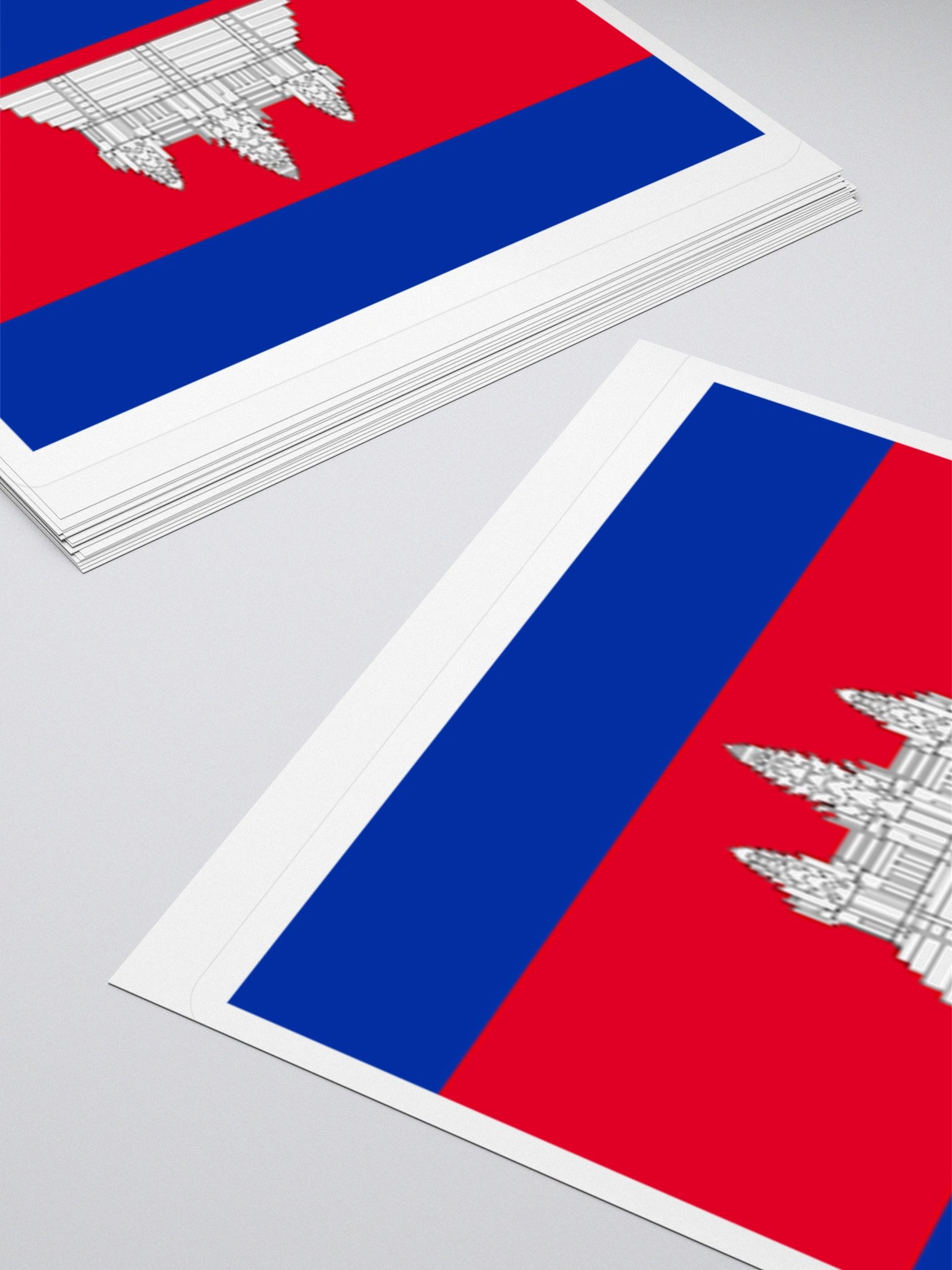 Cambodian Flag Sticker | Angkor Wat Design | Durable Vinyl | 3 Sizes product image (12)