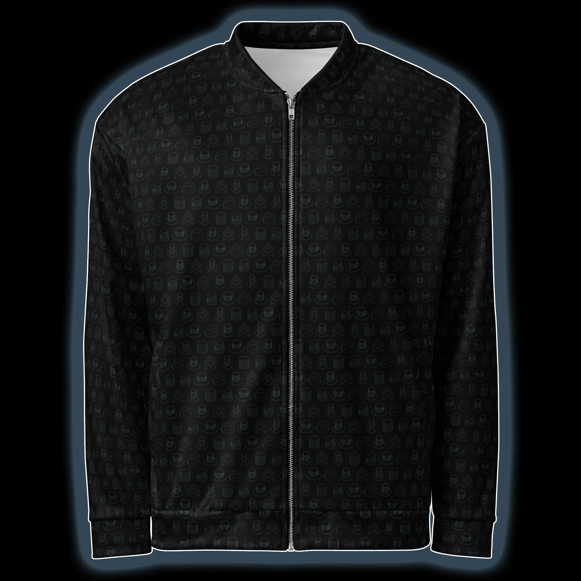 Synthesis Icons Studio Jacket - (7 Iconic Synth Knobs) CARBON product image (1)