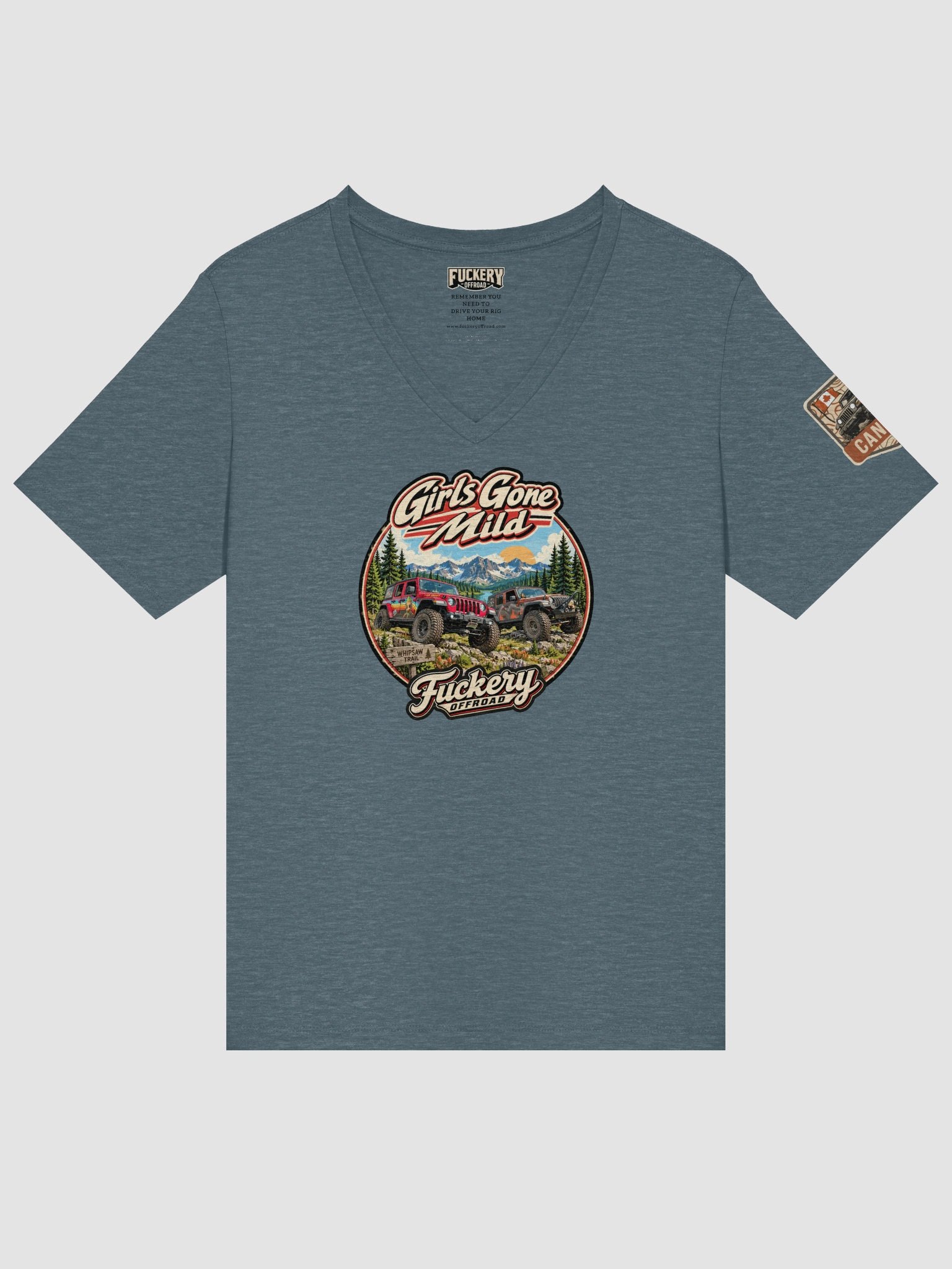 Woman V-Neck t-shirt with Girls Gone Mild (Version 1) product image (1)