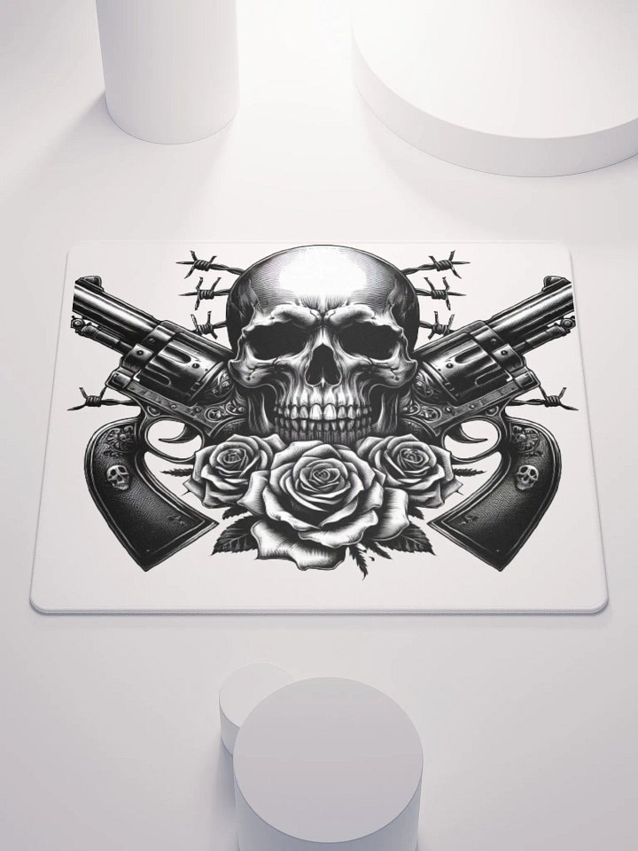 Skull and Roses Gaming Mouse Pad product image (1)