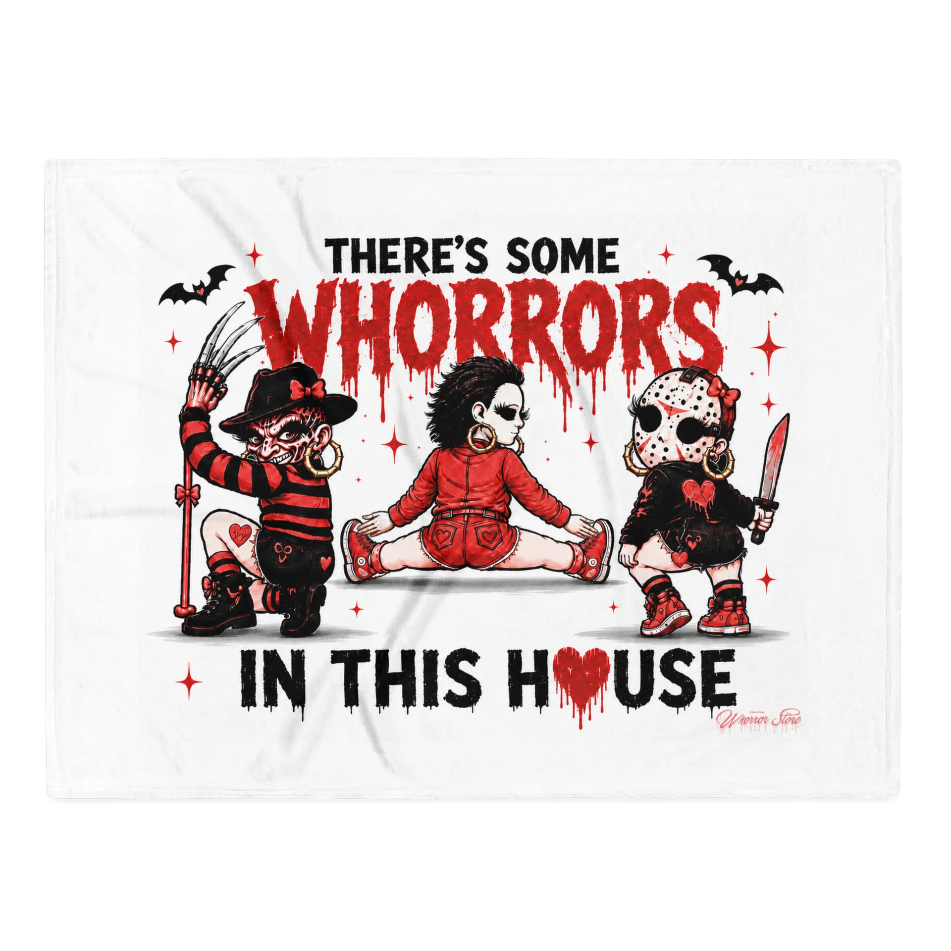 There's Some Whorrors in This House Throw Blanket product image (1)