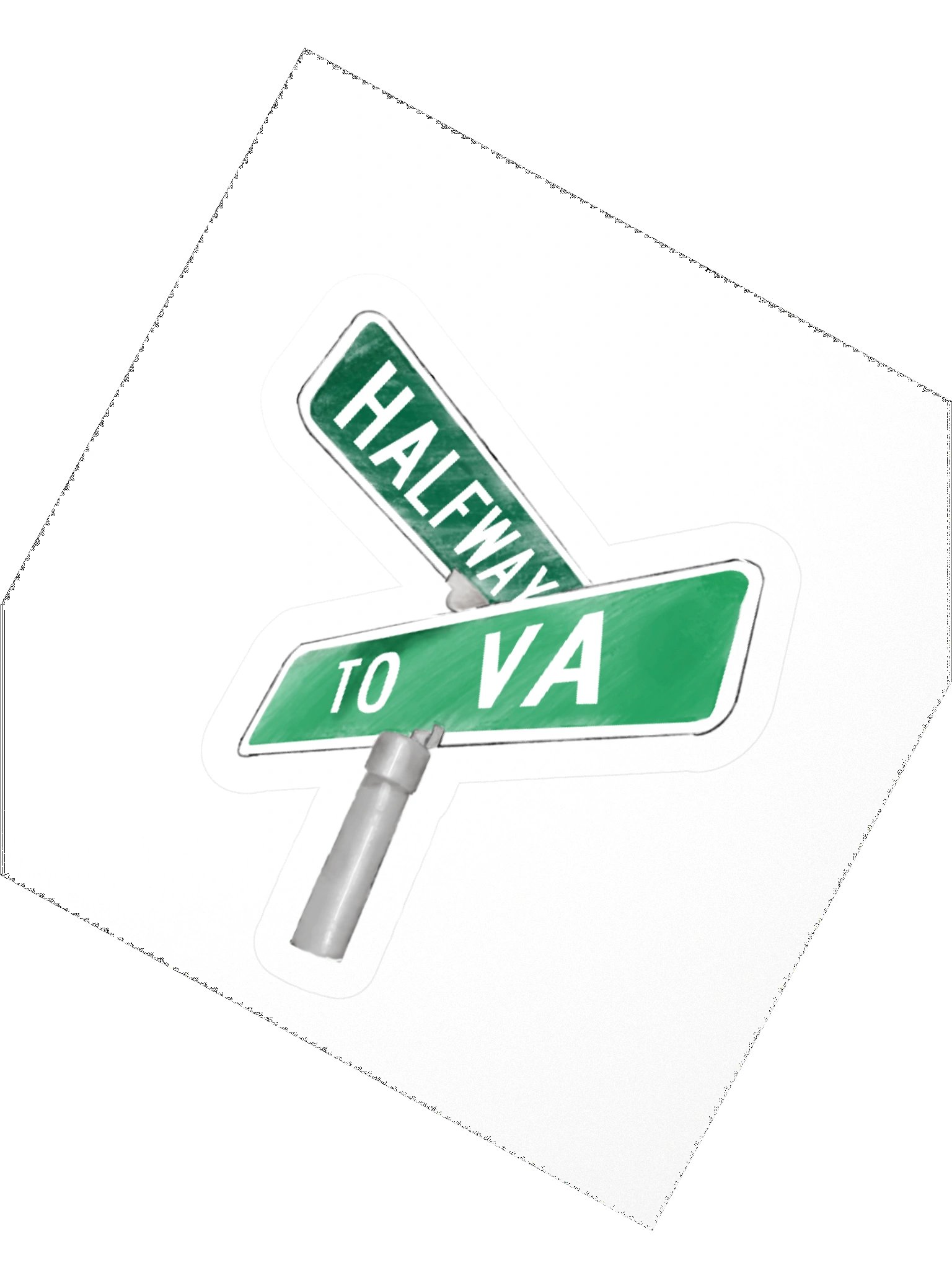Halfway to VA Kiss Cut Stickers product image (5)