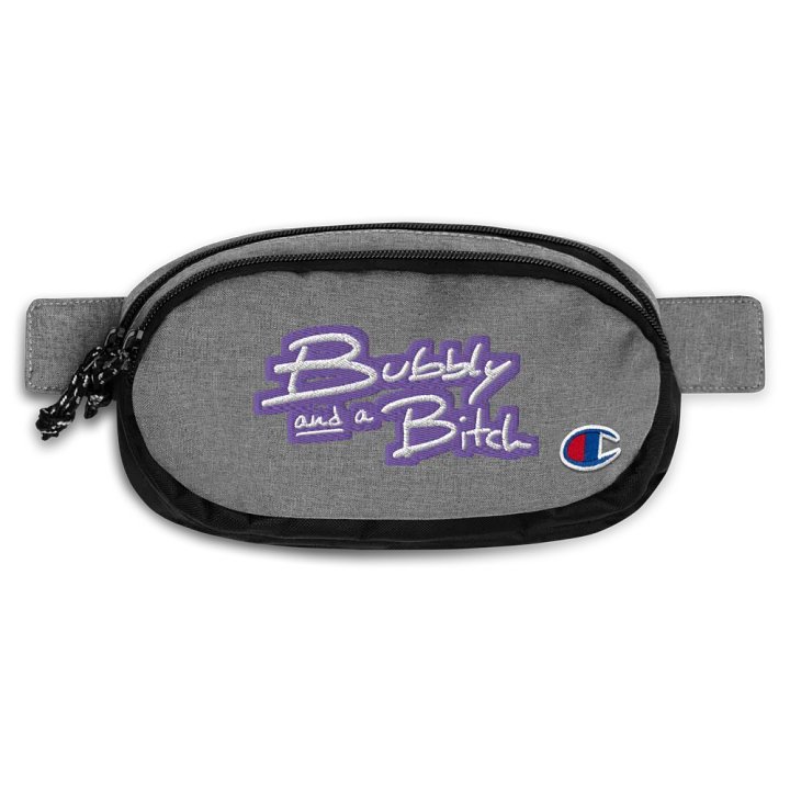 Bubbly and a B*tch (purple bubble design) champion fanny pack product image (1)