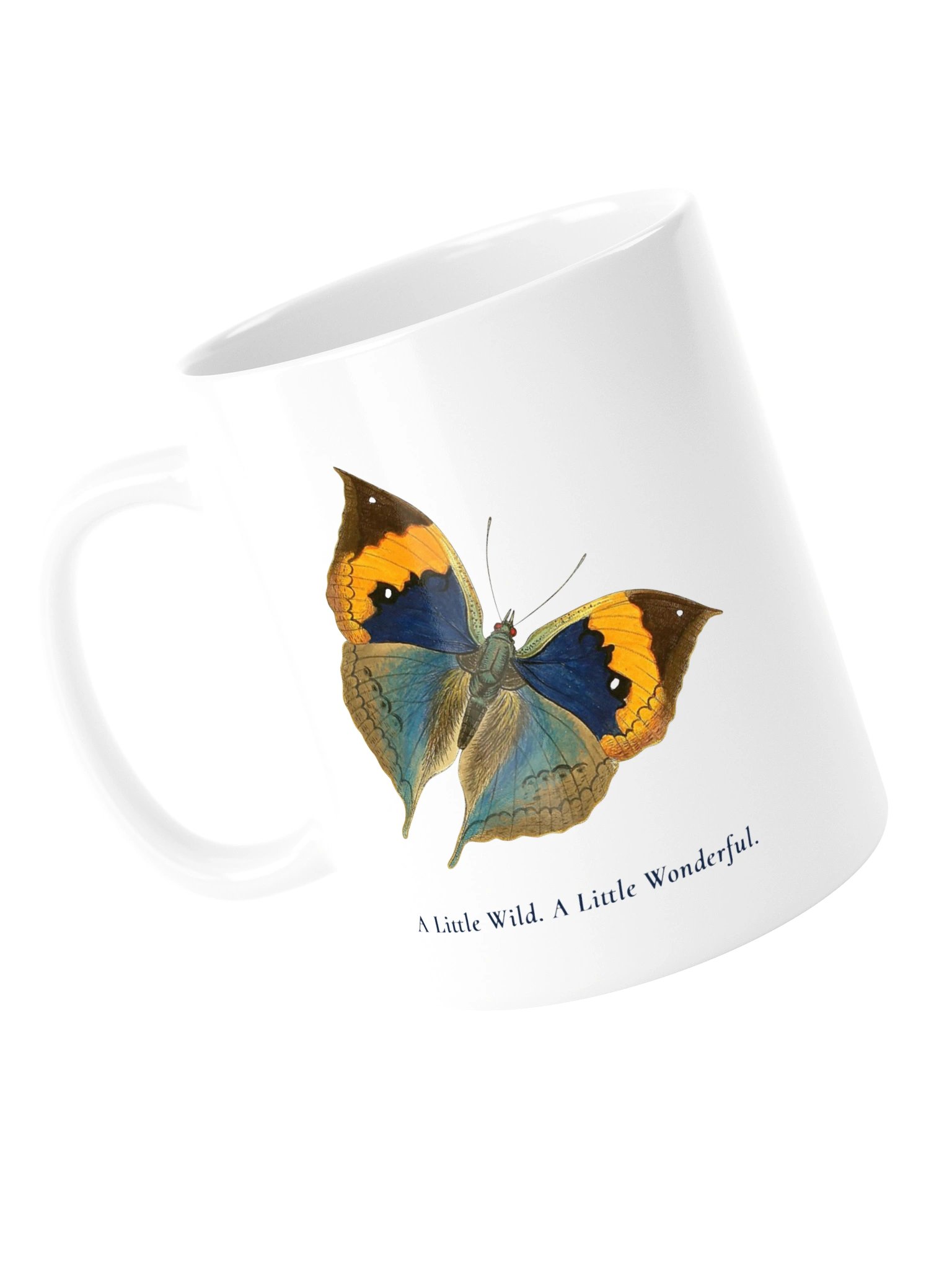 Vintage Butterfly Ceramic Mug - Botanical Art Coffee Cup | BioGardn product image (5)