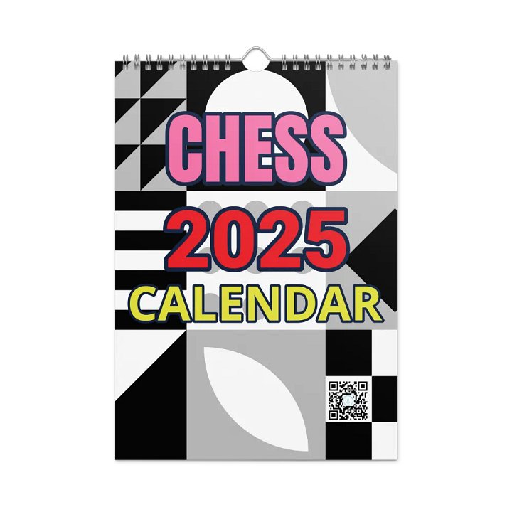 Chess Wall Calendar 2025 product image (1)
