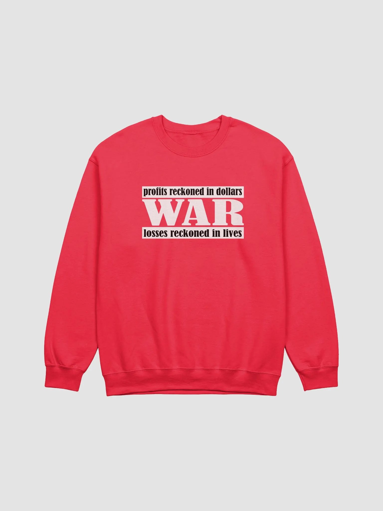 The Cost Of War - Gildan Classic Crewneck Sweatshirt product image (1)