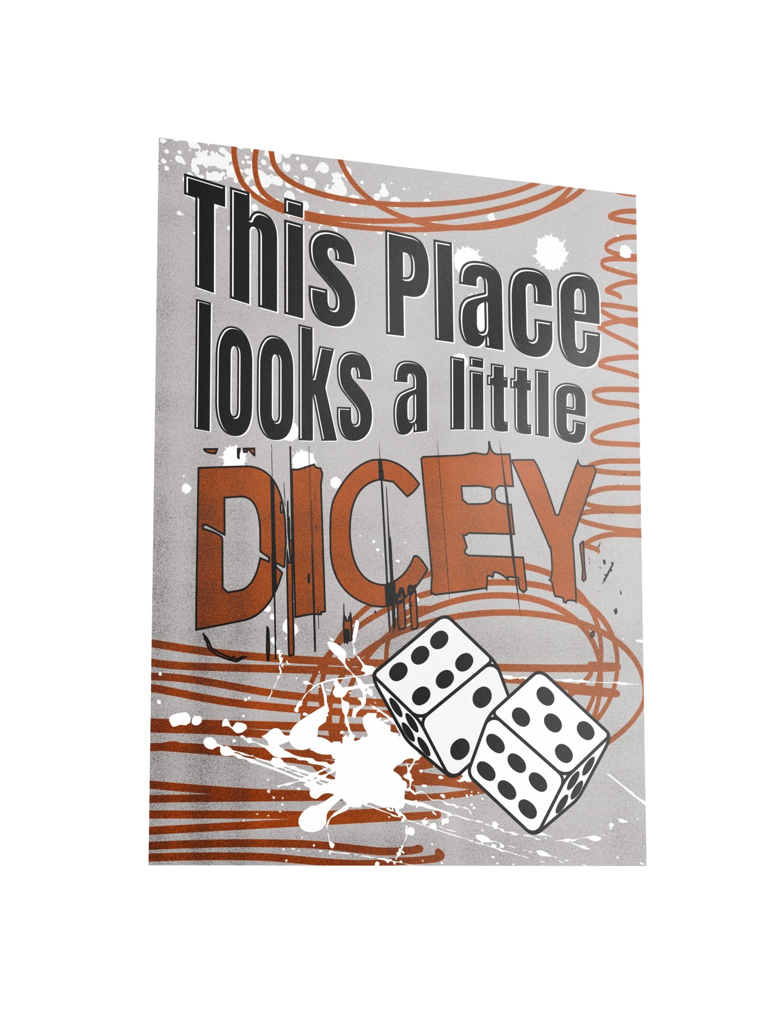 Chaotic Dice Board Game Room Poster - UNFRAMED product image (3)