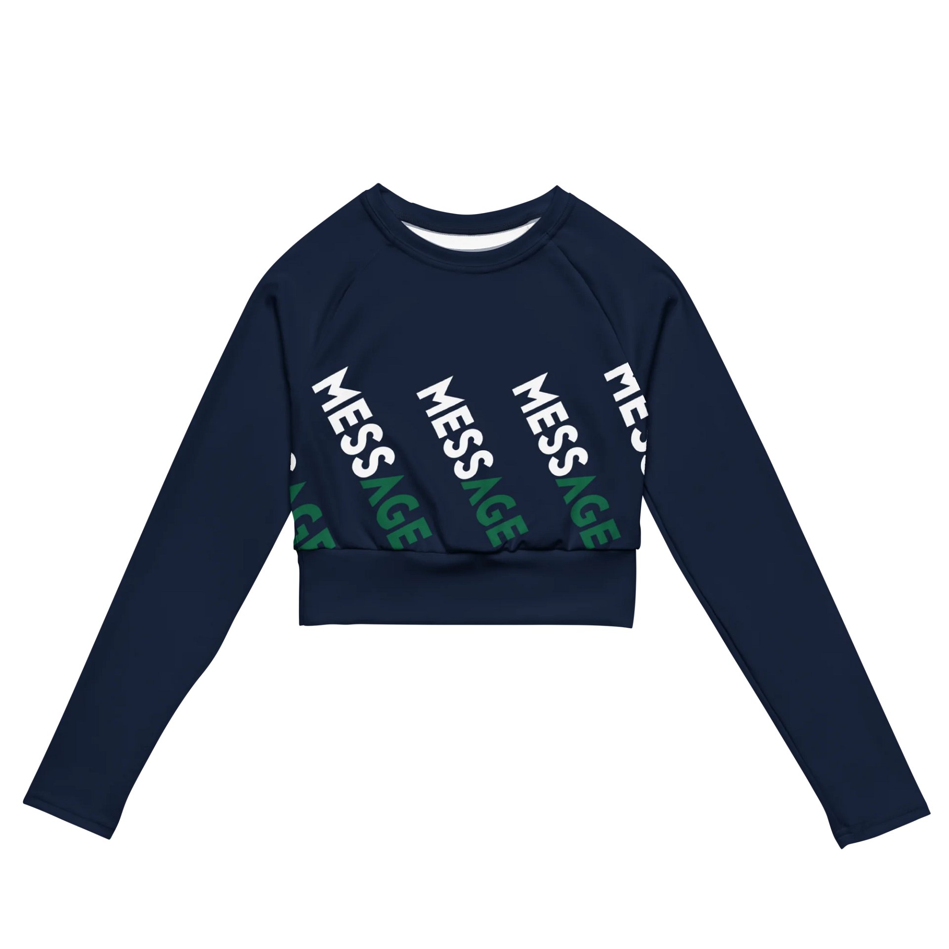 BadAss MessCrop Top //recycled polyester\\ dark blue edit product image (2)