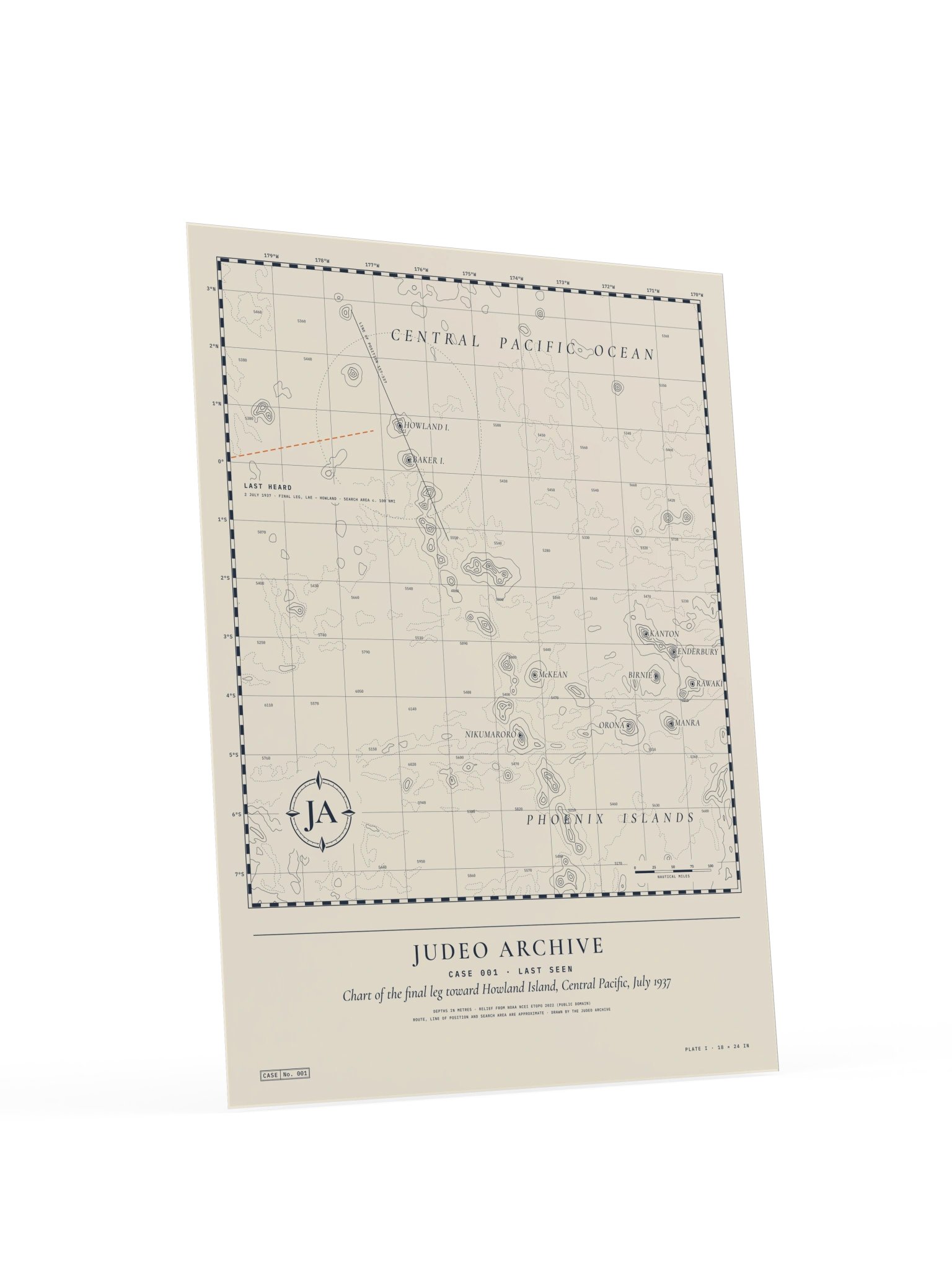 Chart Print, Plate I (Case 001 · 18 × 24 in) product image (4)