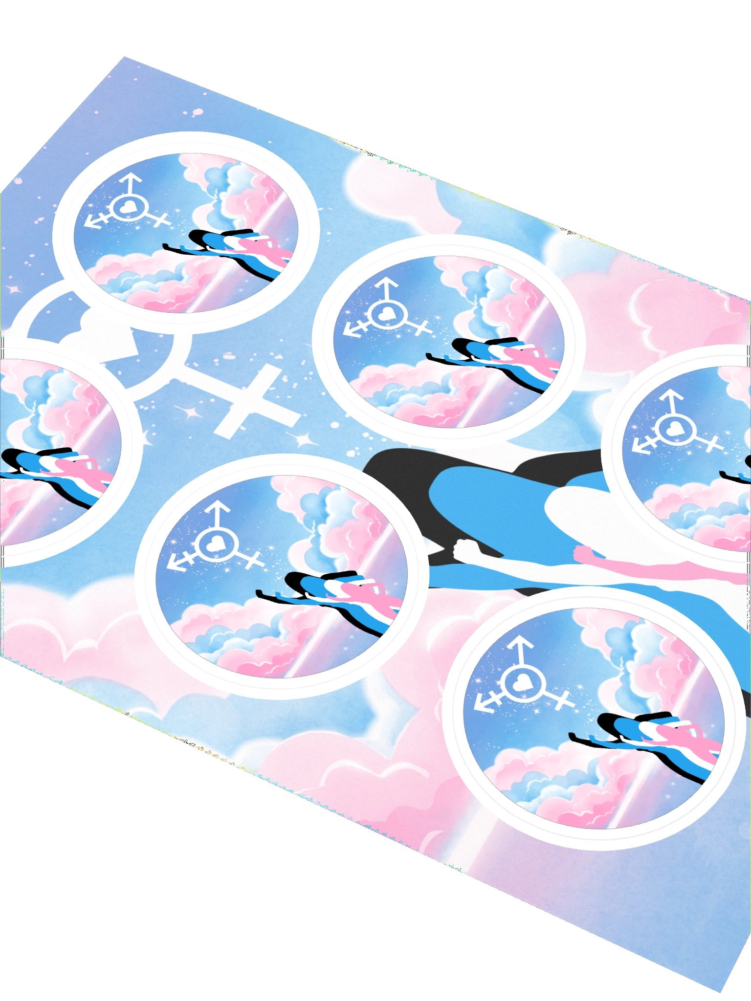 The Trans Femme Signal Stickers product image (2)