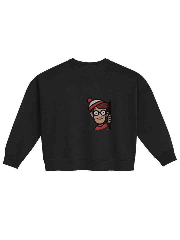 Striped Beanie Cartoon Character Women's Sweatshirt product image (2)