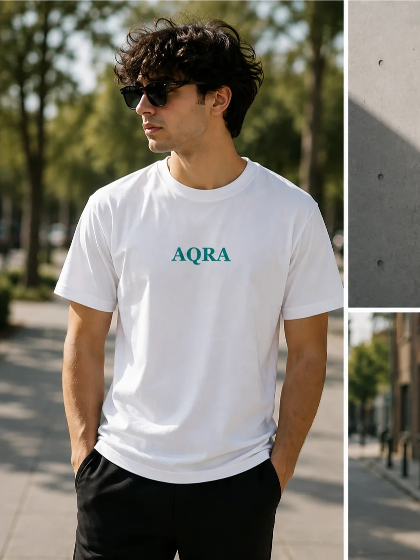 AQRA Teal Logo Tee product image (2)