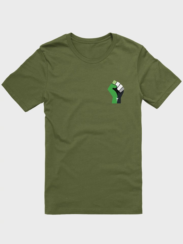 raised aromantic fist t-shirt product image (1)