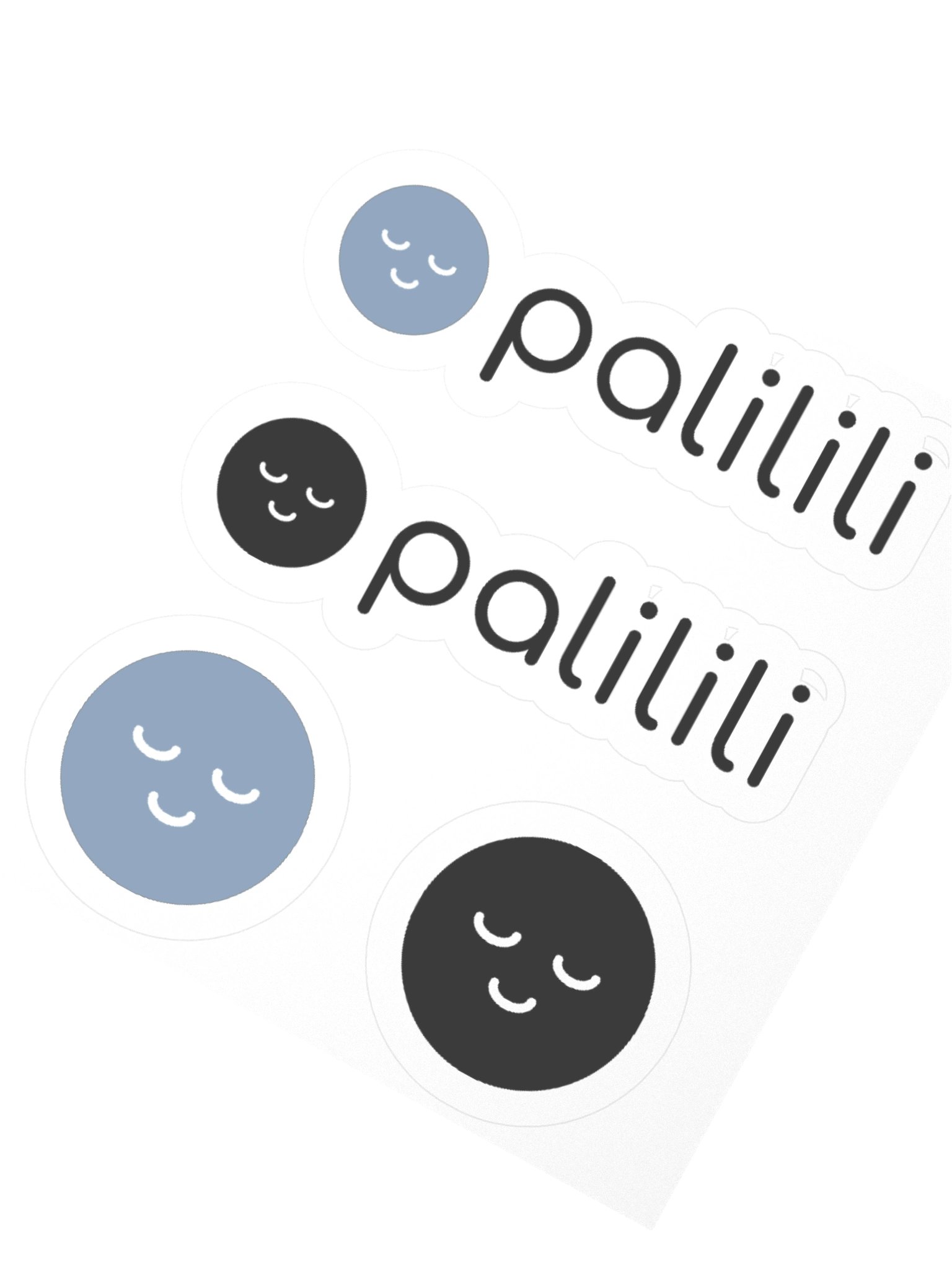 palilili quiet faces sticker sheet product image (3)