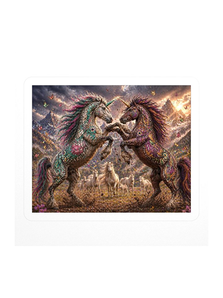 Battle of the Jeweled Unicorns Sticker product image (1)