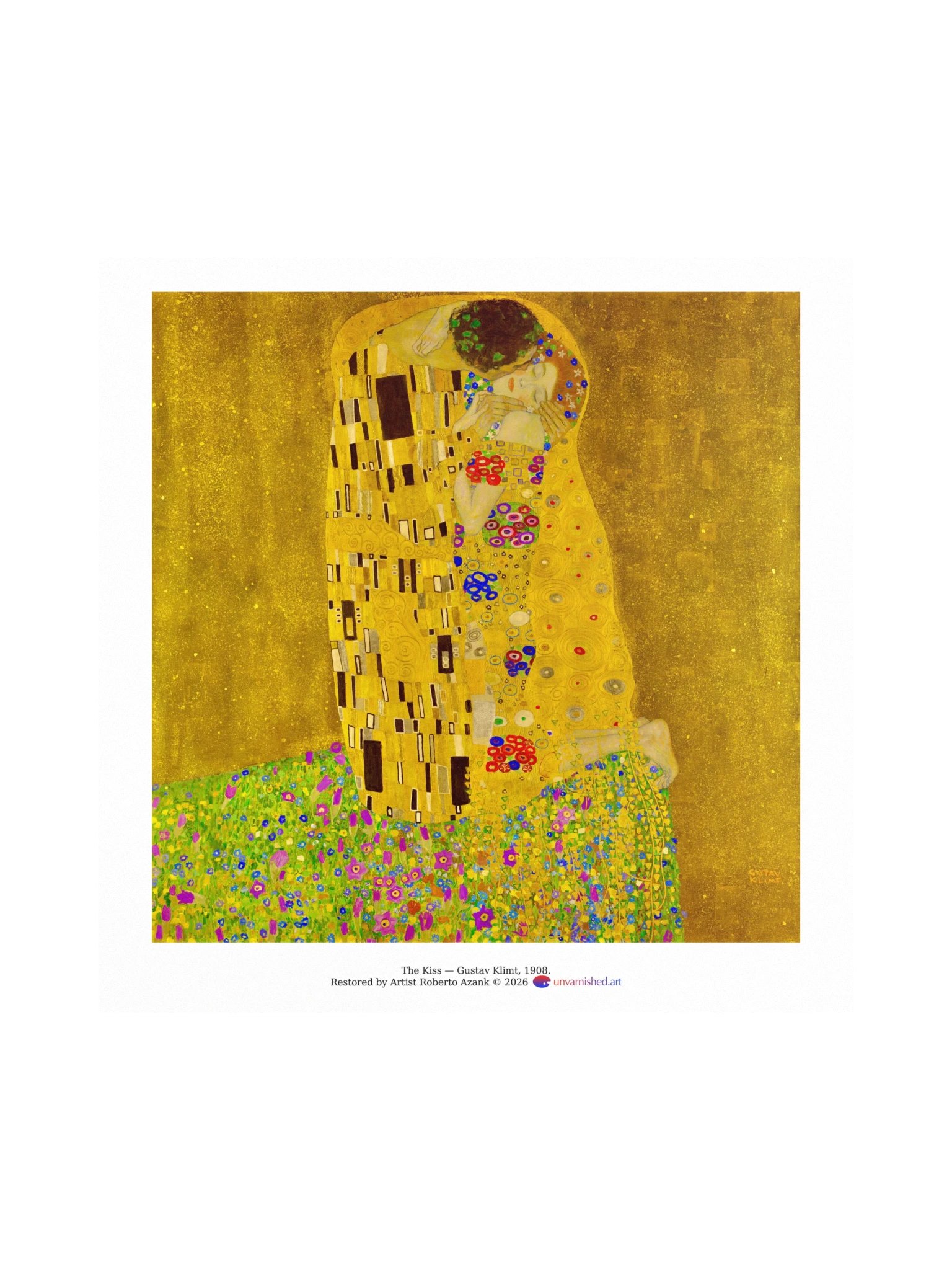 The Kiss — Square Poster product image (1)