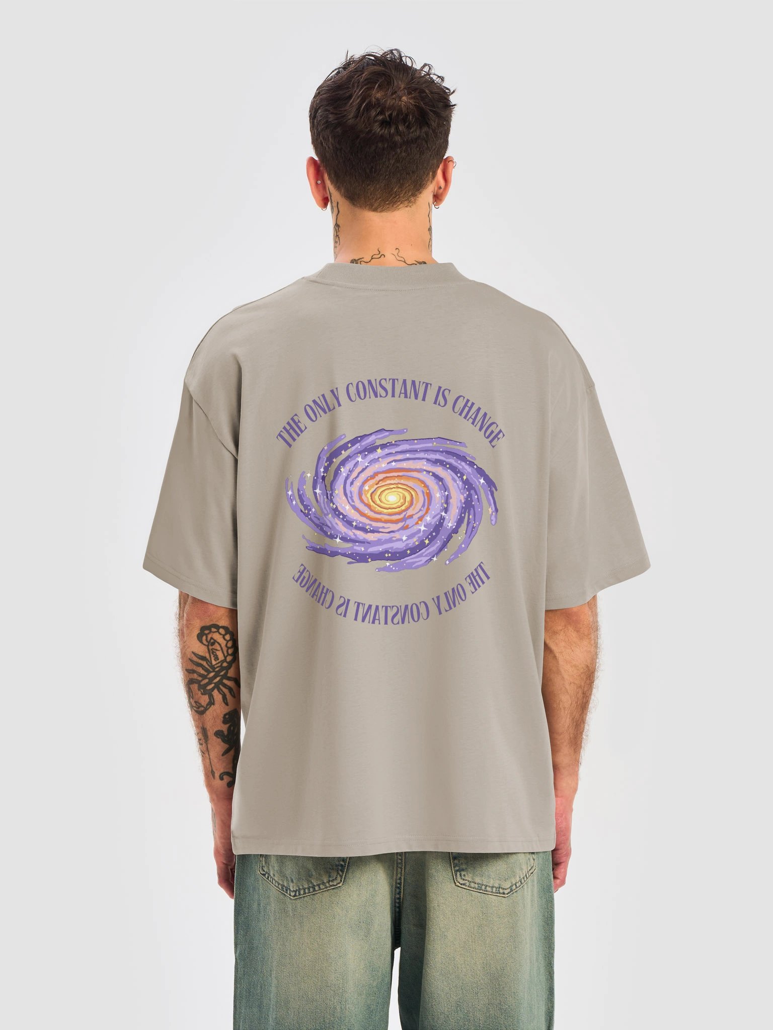 Stay Frisky Tee (Beige) product image (4)
