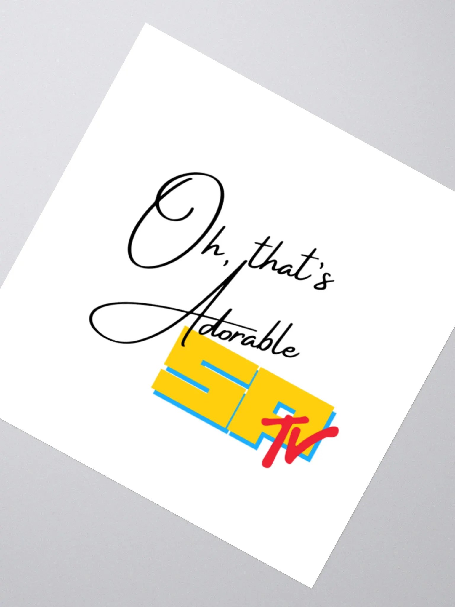 Oh That's Adorable - Color SPTV Sticker product image (2)