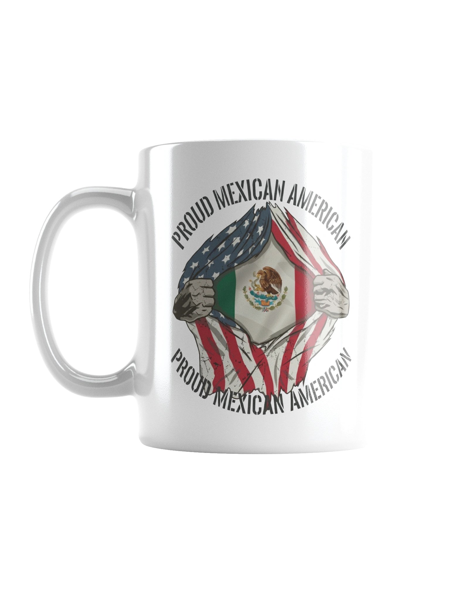 Proud Mexican American Flag Ripping Patriotic Soy Wax Candle product image (1)