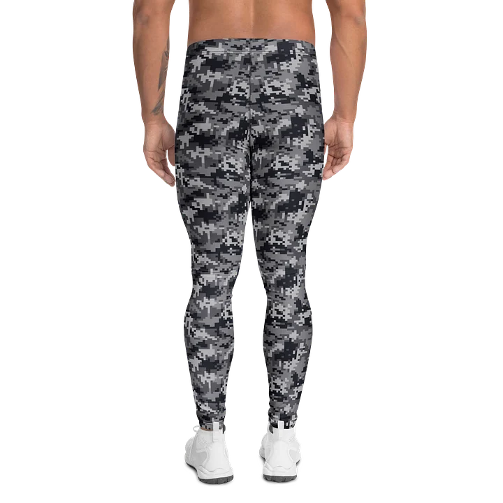 Comfortable Men’s Leggings Digital Camo Pixel product image (2)