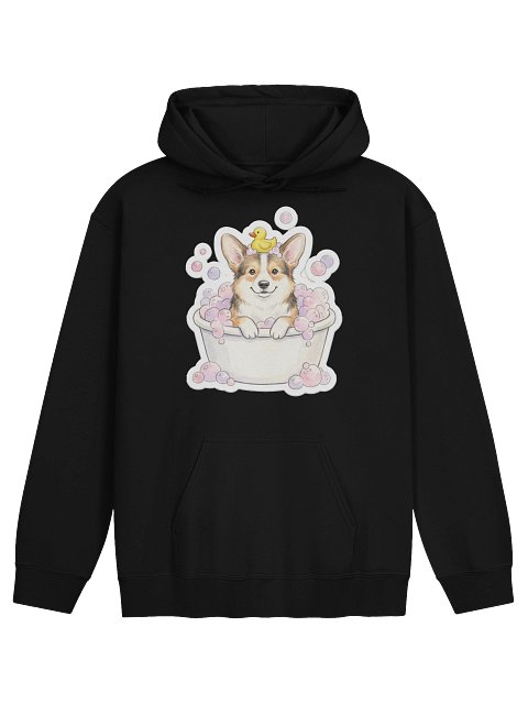 Bubble Bath Corgi Hoodie