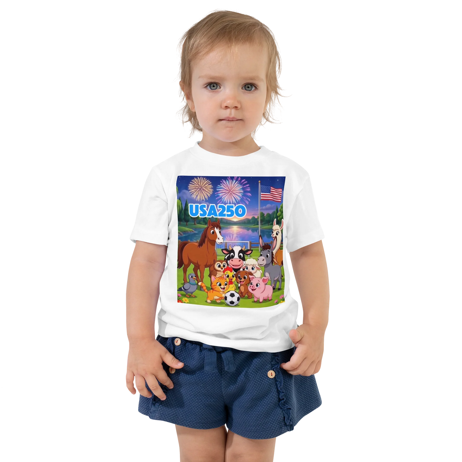 USA250 Farm Friends Toddler Tee product image (1)