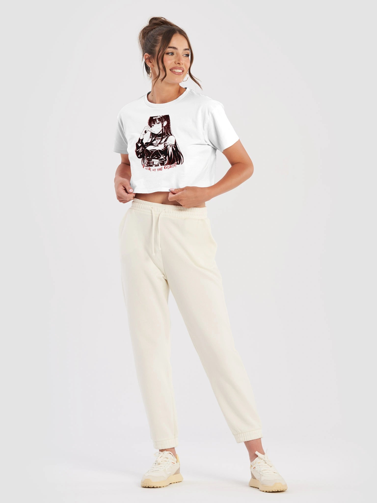 Masked Stamp Panic at the Glitchy Crop Tee product image (3)