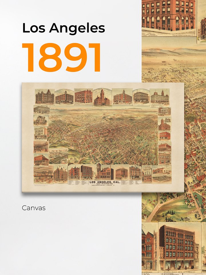 Los Angeles 1891 (Canvas Print) product image (1)