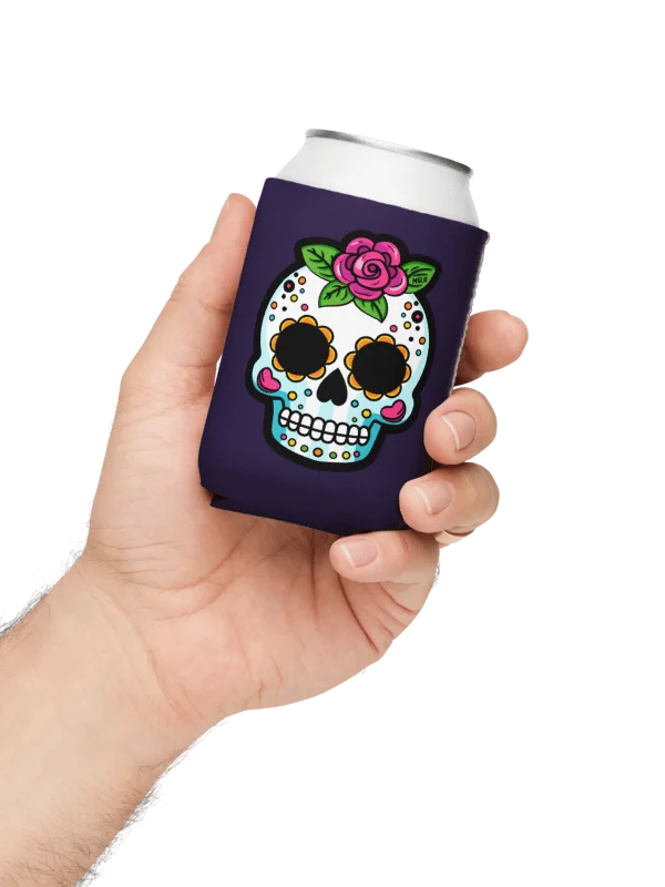 The Sugar Skull - Coozie Can Cooler product image (1)
