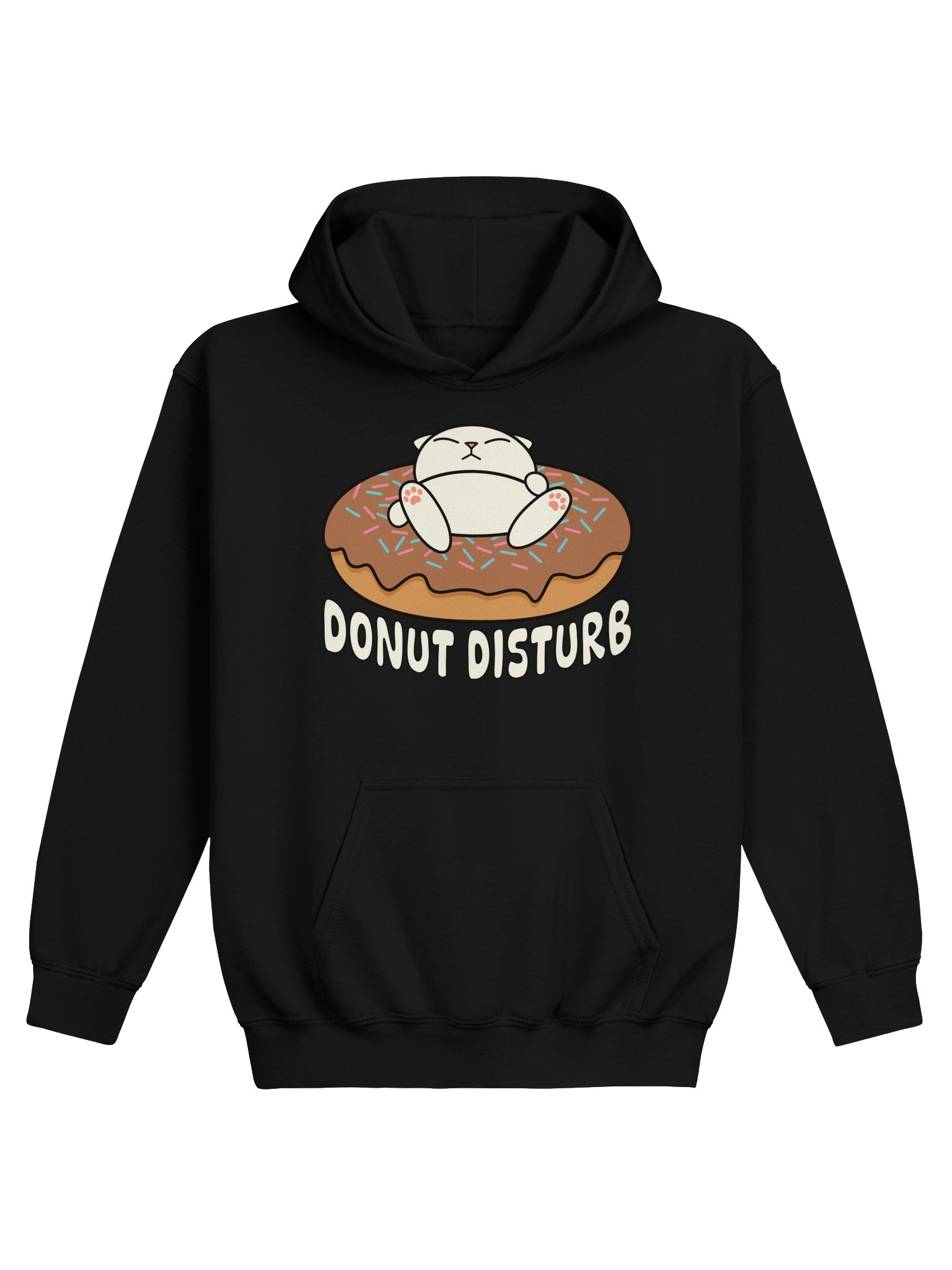 Donut Disturb Cat - Unisex Youth Hoodie product image (1)