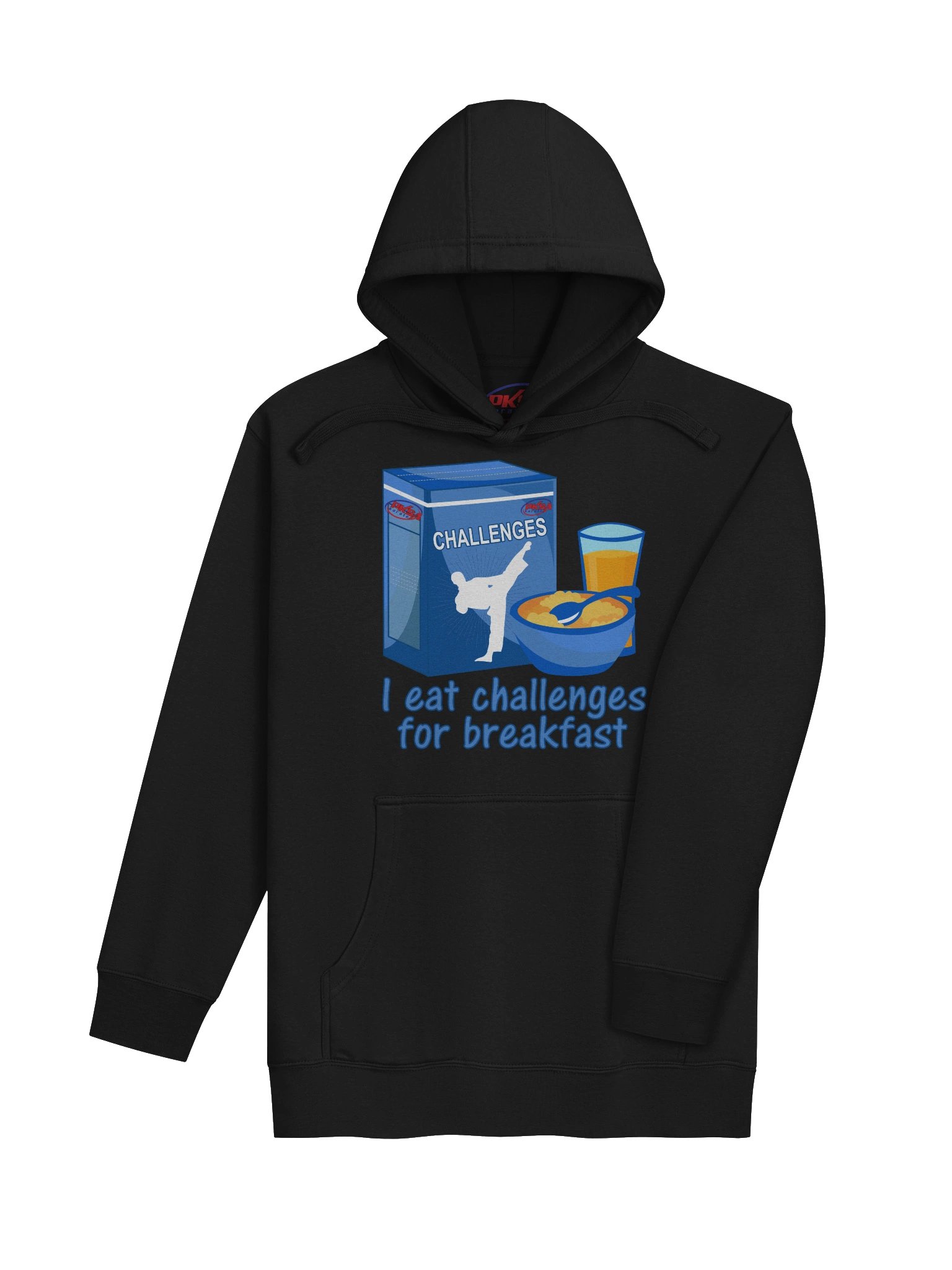 Adult Hoodie: I Eat Challenges For Breakfast product image (4)