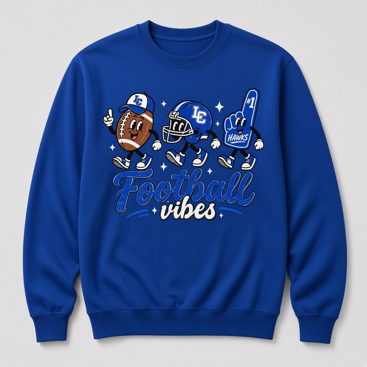 Football Vibes Comfort Colors Sweatshirt product image (4)