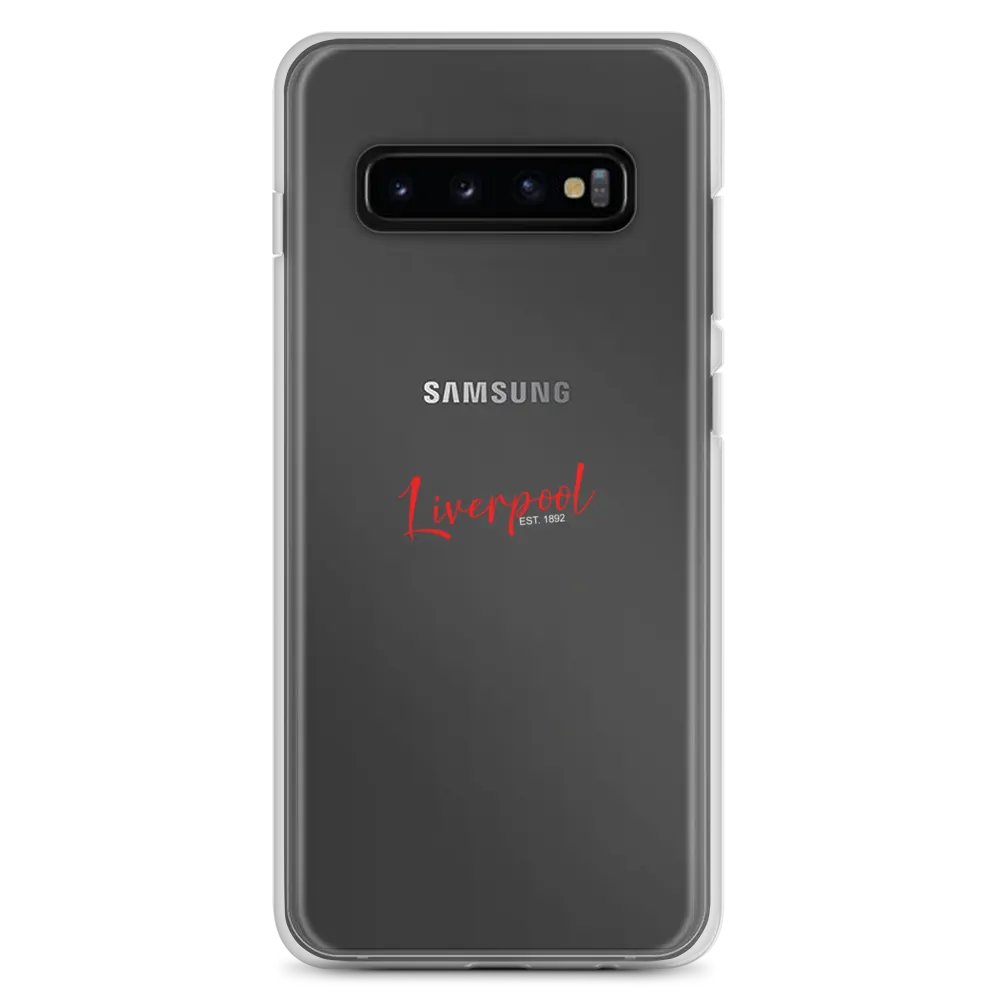 Liverpool Red Cursive Clear Samsung® Case product image (2)