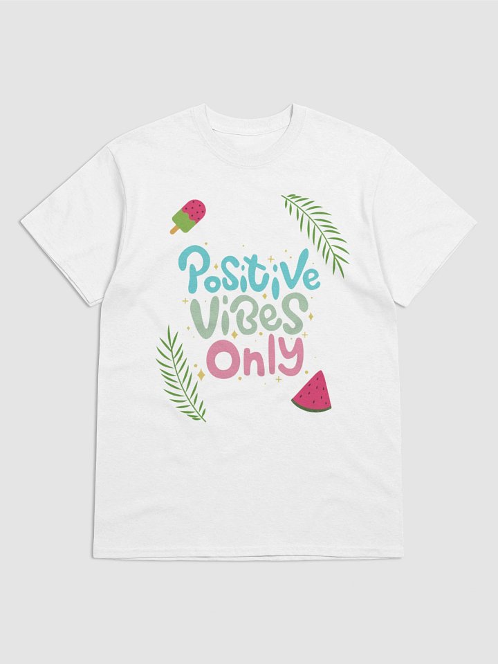 positive vibes only t shirt design for summer product image (2)