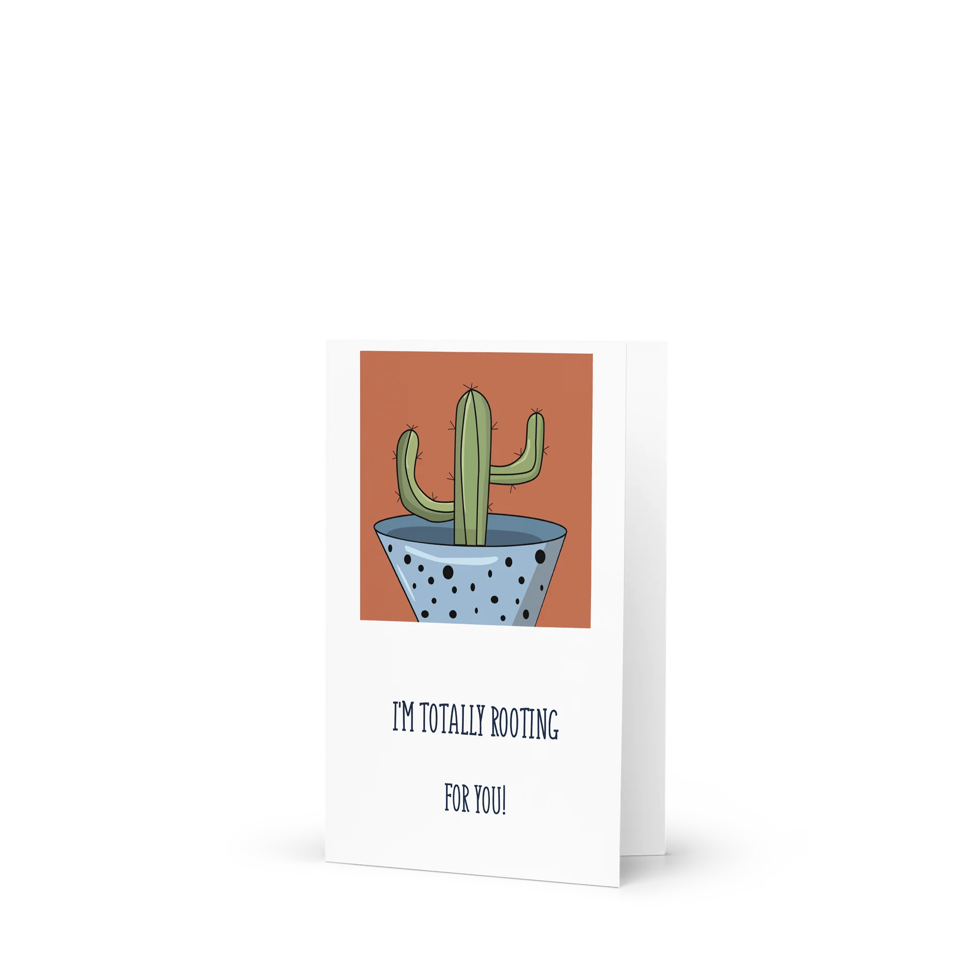 The Saguaro Design - "Totally Rooting For You" Cactus Greeting Card product image (2)