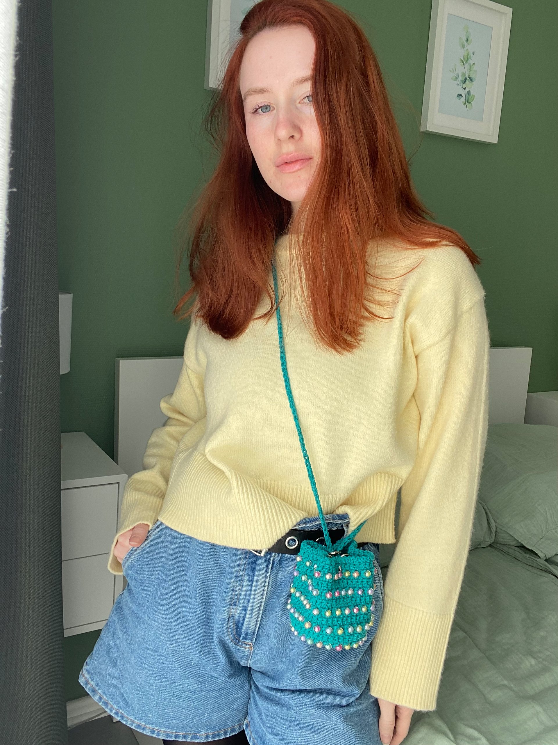 Crochet Pattern Beaded Bag, DIY English video tutorial (PDF pattern) product image (11)